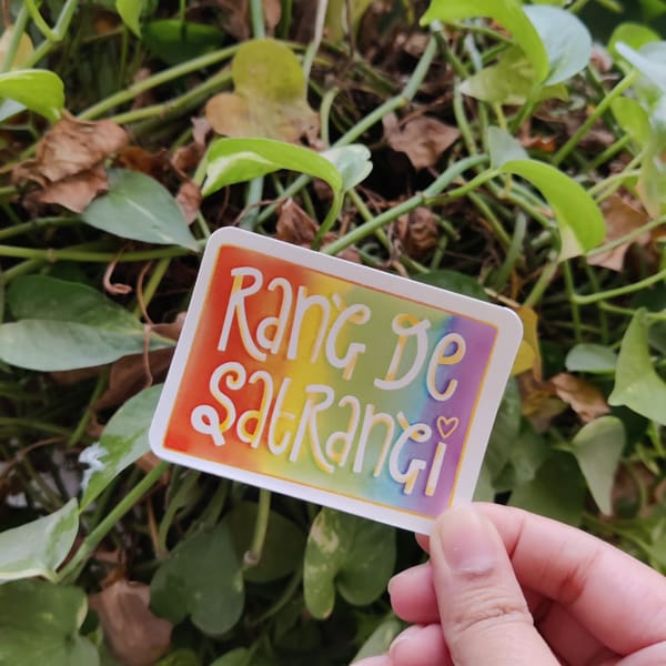 Rang De Satrangi sticker